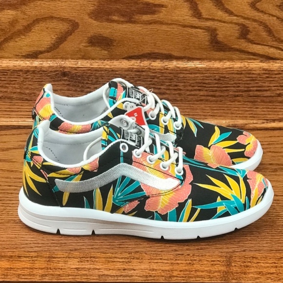 Vans‎ Iso 1.5 Tropical Leaves Black Shoes - Picture 2 of 7